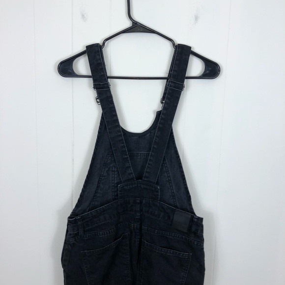 Zara Black Denim Overalls Sz XS - Picture 6 of 12
